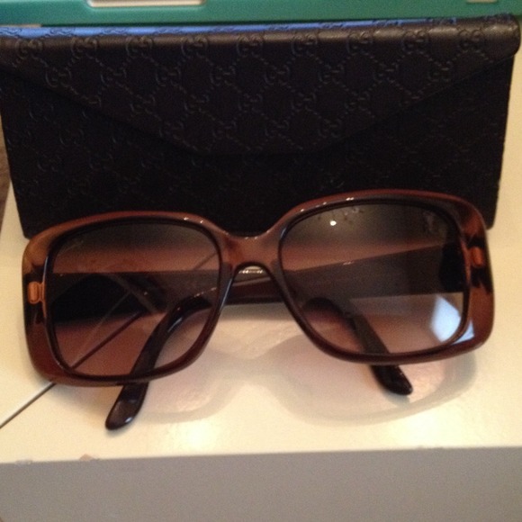 Gucci Brown Classic Sunglasses