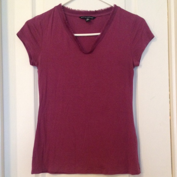Magenta short sleeve v-neck!