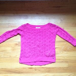 Pink sweater from Abercrombie Kids!