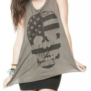 Brandy Melville Skull Flag Sweater (with sleeves)