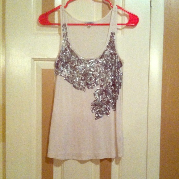Express sequin tank top - Picture 1 of 3