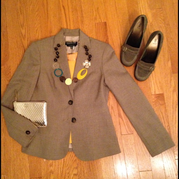 Jones New York Collection Herringbone Blazer - 6P