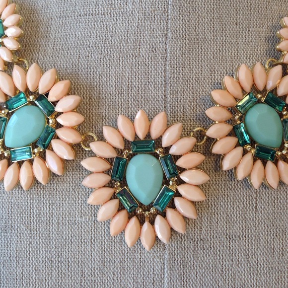 Jewelry - Peach and Mint statement necklace NEW Jewelry - Peach and Mint statement necklace NEW