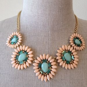 Jewelry - Peach and Mint statement necklace NEW Jewelry - Peach and Mint statement necklace NEW