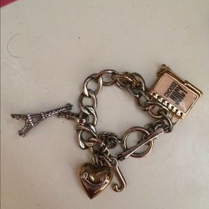 Gold Juicy Couture Charm Bracelet (tarnished)