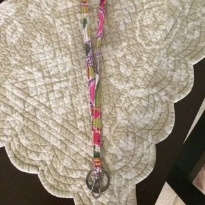 Vera Bradley Lanyard in Clementine
