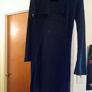 Long sweater acrylic and nylon