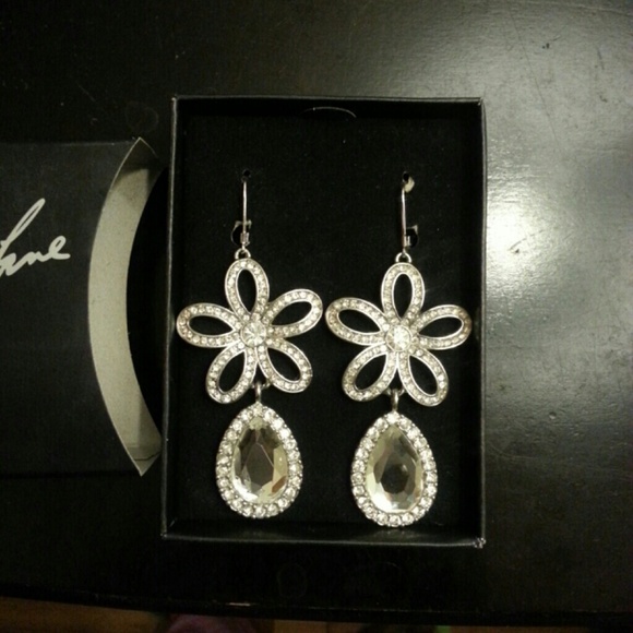 Kenneth Lane Crystal Floral Earrings