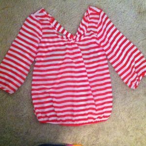 Striped sheer top❤️