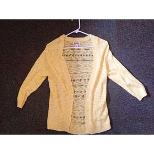 Pale yellow cardigan