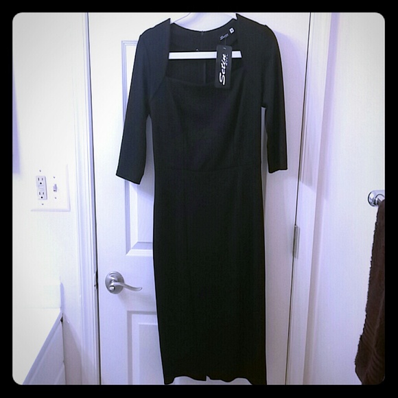 Simple black dress