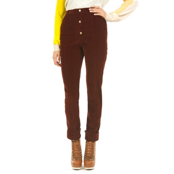 Kenzo Corduroy High-Waisted Pants - Picture 1 of 3