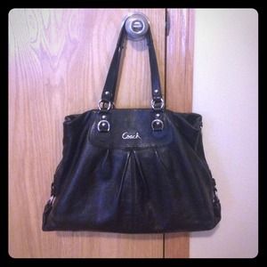 Ashley leather carryall coach- REDUCED PRICE