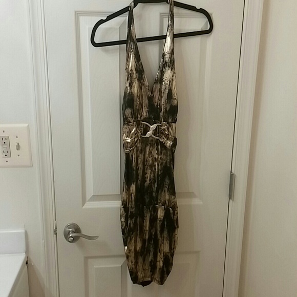 Sexxxy gold and black dress