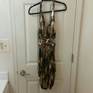 Sexxxy gold and black dress