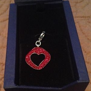 Swarovski Red Heart Charm