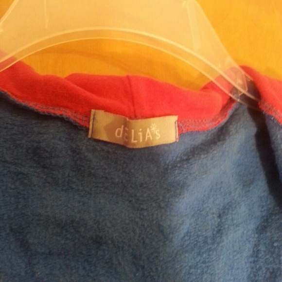 Delias hoodie blue XS with strawberry print - Picture 4 of 4