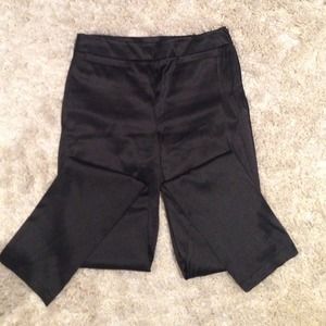 H&M black satin pants