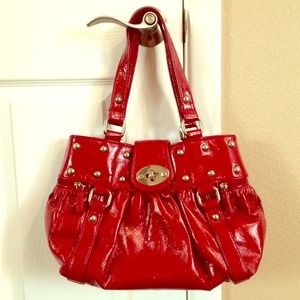 Red patent leather Jessica Simpson purse