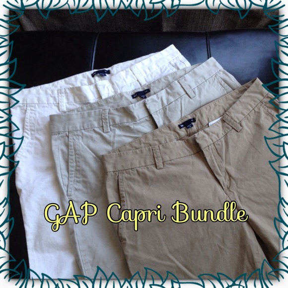 ⚓️GAP⚓️Bundle of 3 Capri Pants - Sz 10 MINT!