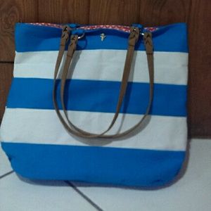 Summer canvas tote.