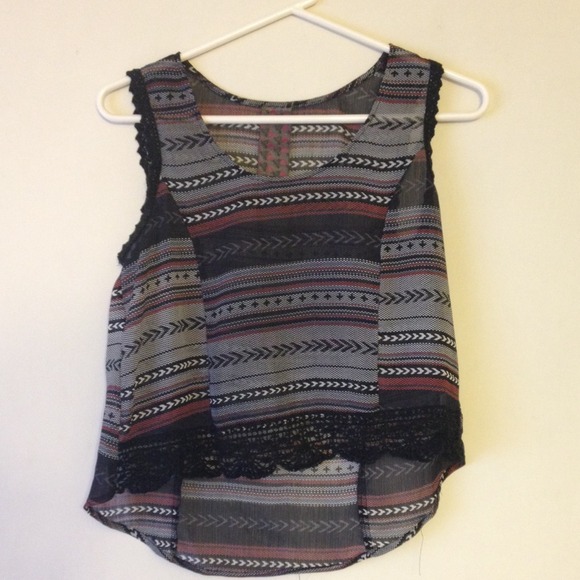 Printed Sheer tank - Picture 1 of 1