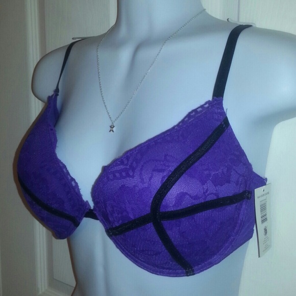 NWT! 36D Purple Adjustable Unerwire Designer Bra - Picture 2 of 4