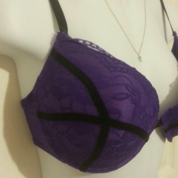 NWT! 36D Purple Adjustable Unerwire Designer Bra - Picture 3 of 4