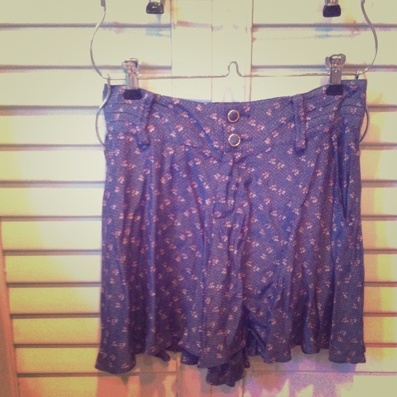 Free People floral shorts