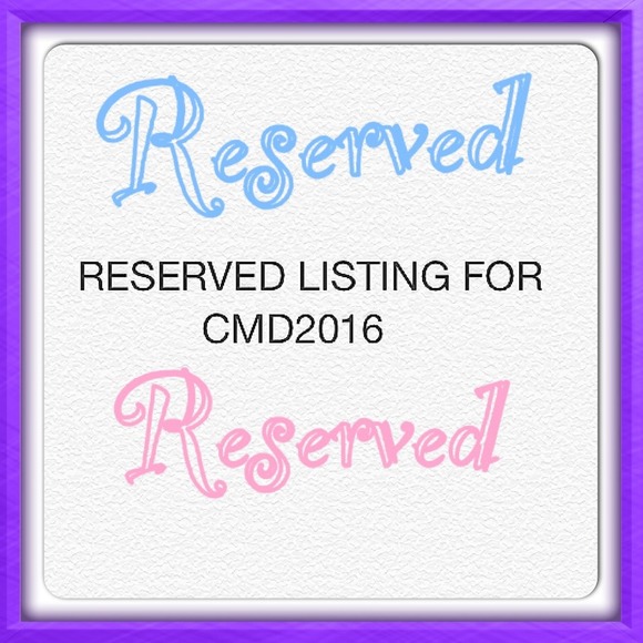 🍭 RESERVED for CMD2016 🍭