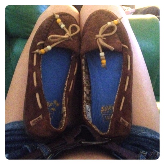 brown surf sider slide vans - Picture 1 of 4