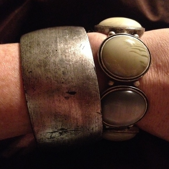 Silver bracelet set