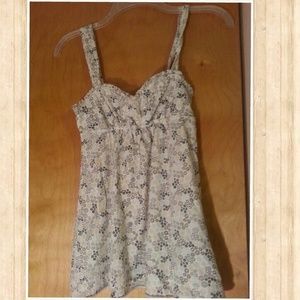 Floral empire waist shirt