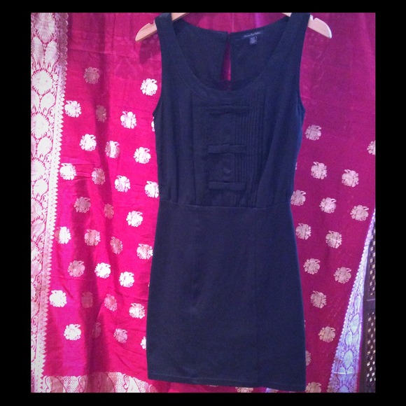 Classy Black Tuxedo Open Back - Little Black Dress