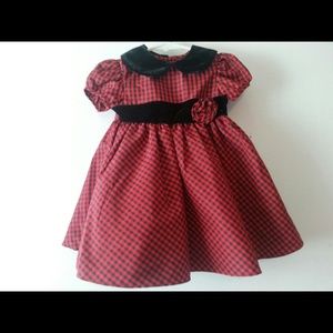 Brooke Lindsay Black and Red Check Dress