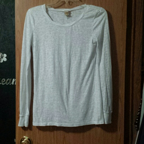 White fitted sheer shirt