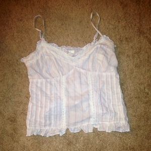 White striped tank top