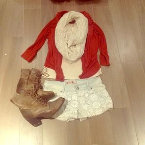 Burnt orange cardigan