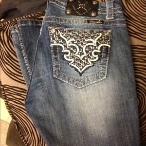 EUC worn and washed once miss me 30 mid rise boot