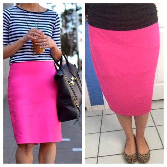 Hot pink pencil skirt 💕