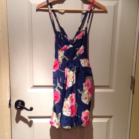 Blue floral Abercrombie and Fitch dress
