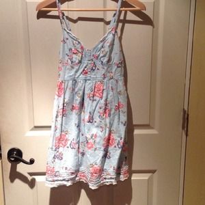 Light blue floral dress