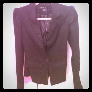 Black blazer with zipper sleeves