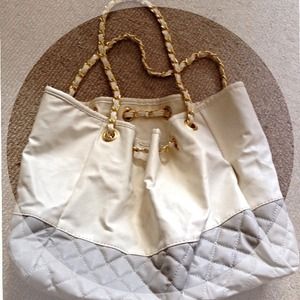 Quilted chain purse