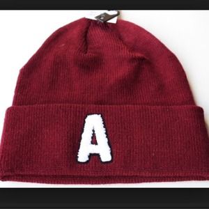 "A" beanie