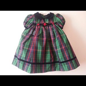 Good Lad Navy Blue/Green Plaid Dress