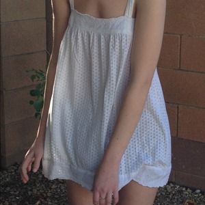 Light weight, soft, long, white tank