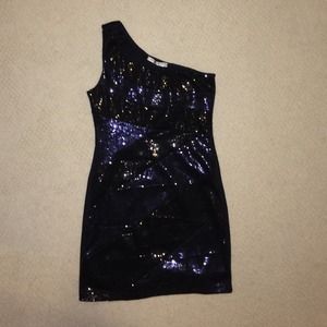 Dresses - Blue and black sequin dress Dresses - Blue and black sequin dress