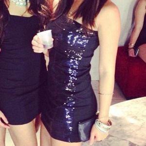 Dresses - Blue and black sequin dress Dresses - Blue and black sequin dress