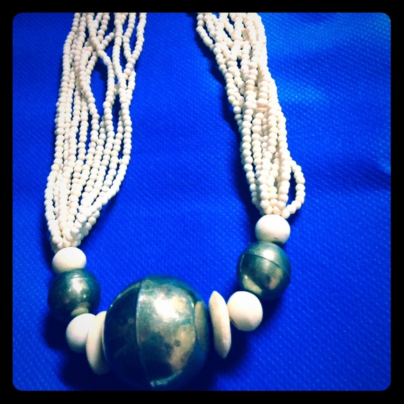 Bold beaded necklace
